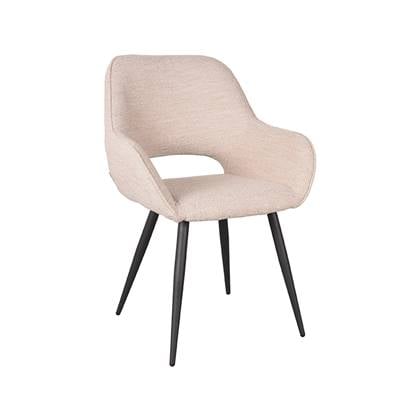 LABEL51 Eetkamerstoel Fer - Naturel - Boucle Bruin