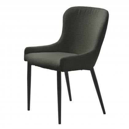 Nordic Home Safa eetkamerstoel bouclé - Grijs
