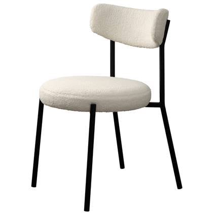 Hygge Interiors Gimli Teddy Eetkamerstoel Gebroken Wit
