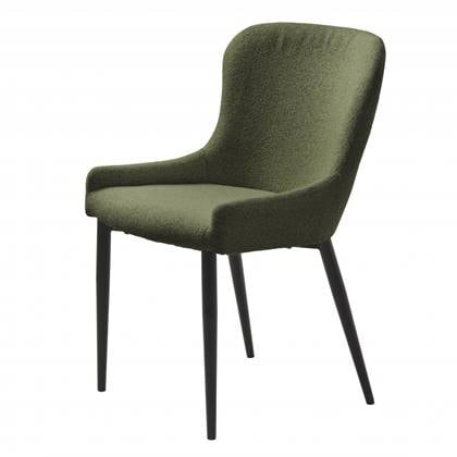Nordic Home Safa eetkamerstoel bouclé - Groen
