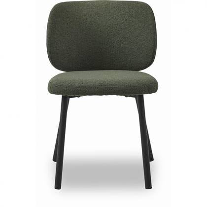 Nordic Home Milly eetkamerstoel bouclé - Groen