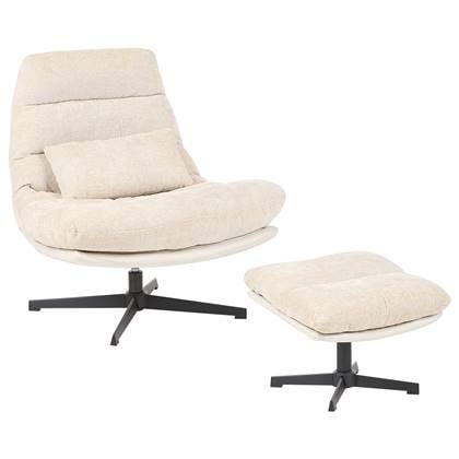 Beliani - TOVIK - Fauteuil - Licht - Stof Beige