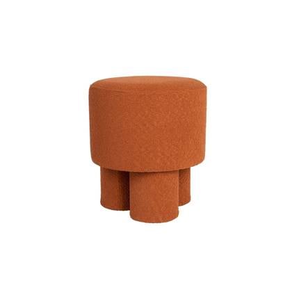 Puur Sylvia poef - |bruin Rood