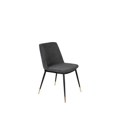 Housecraft Living Lionel Eetkamerstoelen Donker - Set van 2 Grijs