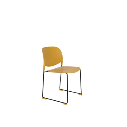 Housecraft Stacks Eetkamerstoelen Oker - Set van 4 Geel
