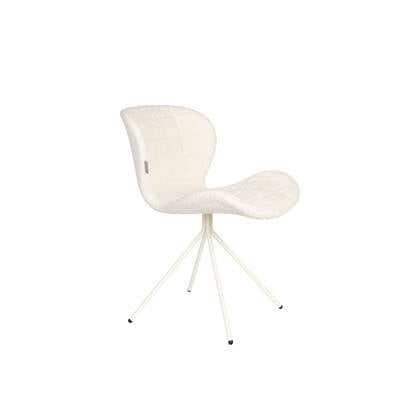 Zuiver OMG Eetkamerstoelen Soft Off White - Set van 2