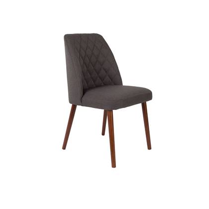 Housecraft Living Conway Eetkamerstoelen Donker - Set van 2 Grijs