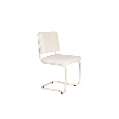 Zuiver Ridge Kink Eetkamerstoelen Soft Off White - Set van 2