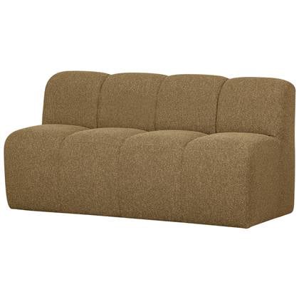 WOOOD Mojo Eetbankje Met Rugleuning 164 cm Mojo - Bouclé - Geel|Bruin