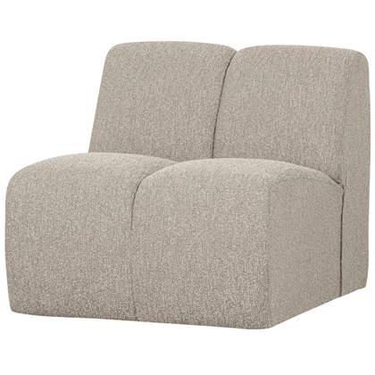 WOOOD Mojo 1-Zits Bank - Bouclé - Beige Melange - 74x80x97 Bruin