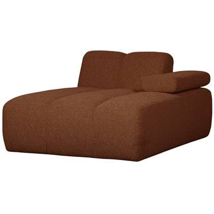 WOOOD chaise longue element rechts Mojo - Bouclé - Roest Bruin Melange