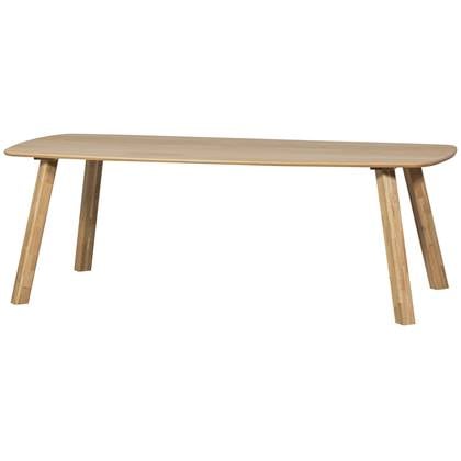 WOOOD Tablo Eettafel Deens Ovaal 220x100 - Eiken - Transparant Bruin