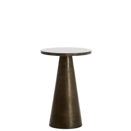 Light & Living Bijzettafel Ynez - Donker - 29x29x43cm Bruin