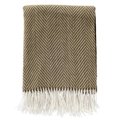 Dutch Decor plaid JOSEFIEN - 140x180 cm Military Olive Groen