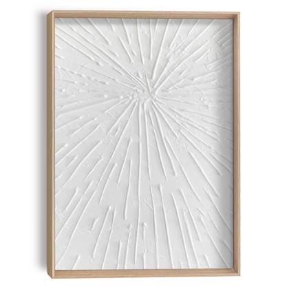 Schilderij Abstract Small Beams 40x30 cm Hout,Gips - Reinders