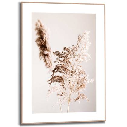 Reinders - Shadow Grass - Schilderij 70x50cm Hout Beige