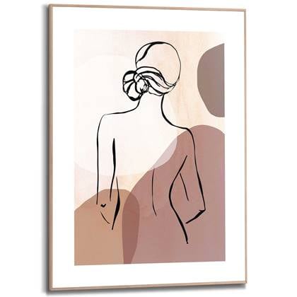 Reinders - Lady Back - Schilderij 70x50cm Hout Bruin