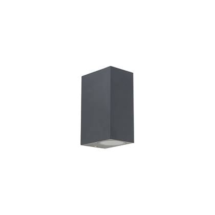 QAZQA Smart wandlamp donker IP44 incl. 2 Wifi GU10 - Baleno Grijs