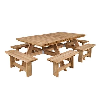 MaximaVida Luxe houten picknicktafel Tallinn 300 cm