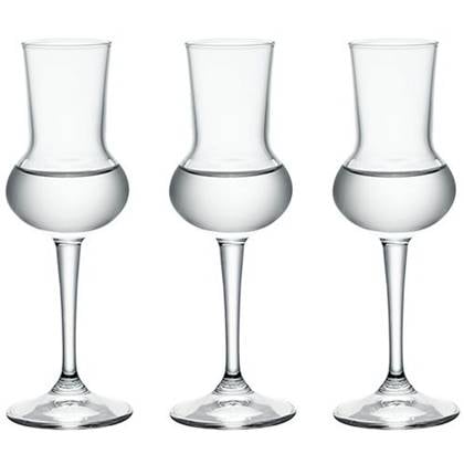 Bormioli Grappaglazen Restaurant - 80 ml - 3 stuks