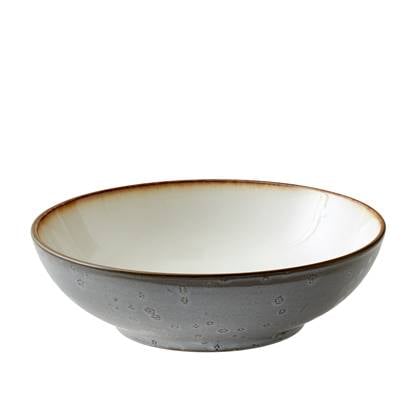 Bitz Diep Bord Gastro Grijs|creme ø 24 cm Grijs, Crème