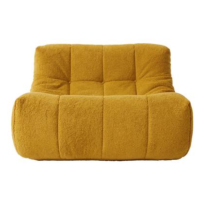 HKliving Lazy Lounge Fauteuil - Fluffy Ochre