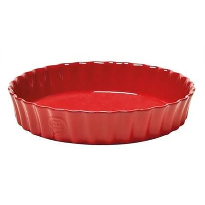 Emile Henry Ovenware Taartvorm Grand Cru - Aardewerk - ø 28 cm | 2 liter Rood