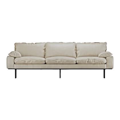 HKliving Retro Sofa 4-zitsbank - Pure Ivory