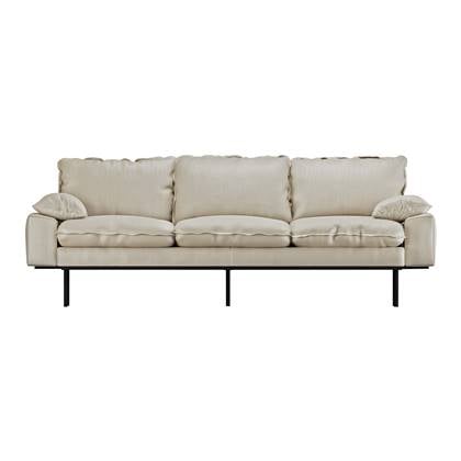 HKliving Retro Sofa 3-zitsbank - Pure Ivory