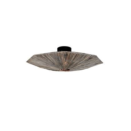 GOOD&MOJO Plafonniere Panama - Donker - 65x65x7cm Grijs