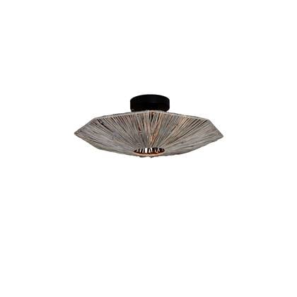 GOOD&MOJO Plafonniere Panama - Donker - 45x45x5cm Grijs