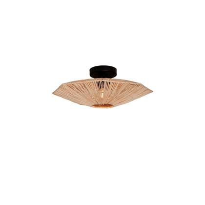 GOOD&MOJO Plafonniere Panama - Naturel - 45x45x5cm Bruin