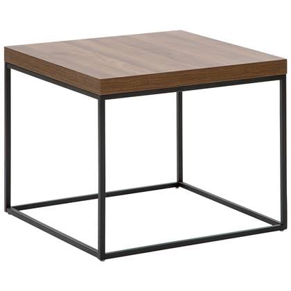 Beliani - DELANO - Bijzettafel - Donkere houtkleur - MDF Bruin
