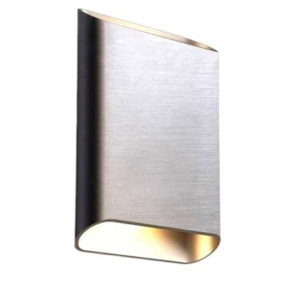 Artdelight Wandlamp Diaz-L Gun Metal Led 2 x 6Watt Zilver