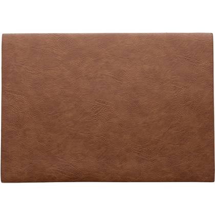 ASA Selection Placemat - Vegan Leather - Caramel - 46 x 33 cm Bruin