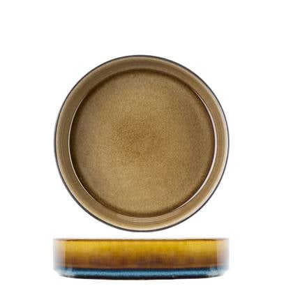 Cosy & Trendy Diep Bord Quintana Amber ø 20 cm Bruin