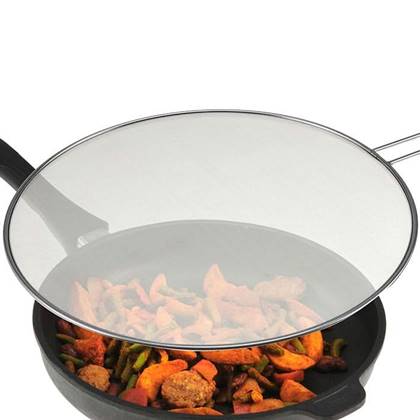 Westmark Anti-spatdeksel - RVS - Fijn - ø 30 cm Zilver