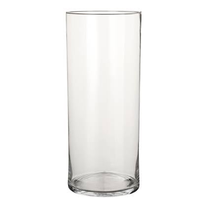 Mica Decorations Carly Vaas - H48 x Ø19 cm - Cylinder - Transparant