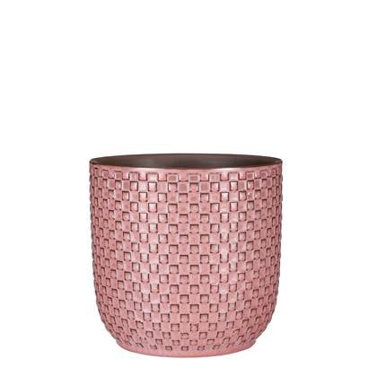 Mica Decorations Daan Bloempot - H17,5 x Ø19 cm - Licht Roze