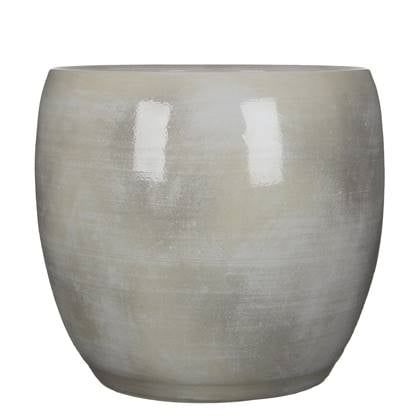 Mica Decorations Lester Bloempot - H35 x Ø 38 cm - Licht Grijs
