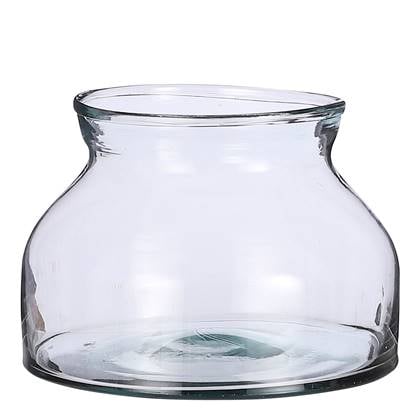 Mica Decorations Vienne Schaal - H15 x Ø27 cm - Gerecycled Glas Transparant