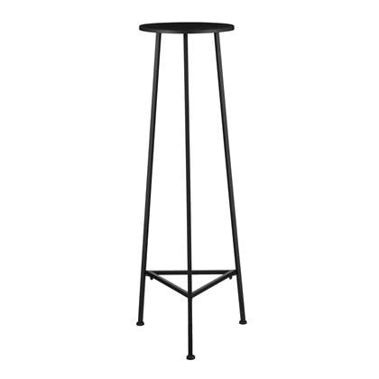 Mica Decorations Plantentafel - H120 x Ø35 cm - Metaal - Zwart