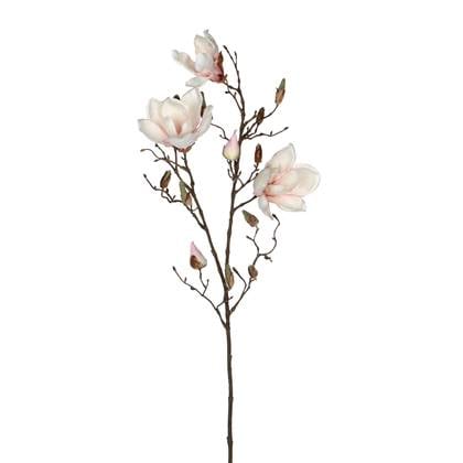 Mica Decorations Magnolia Kunstbloem - H88 cm - Licht Roze