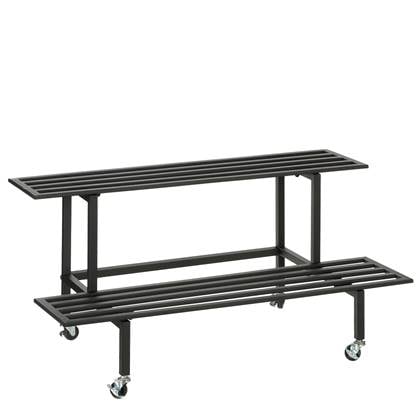 Mica Decorations Greenrax Plantentafel - L90 x B44 x H42 cm - Metaal Zwart