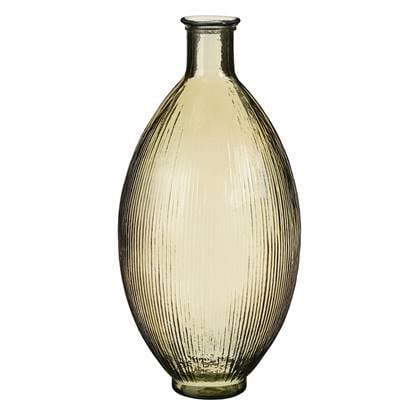 Mica Decorations Firenza Fles Vaas - H59 x Ø29 cm - Licht Bruin