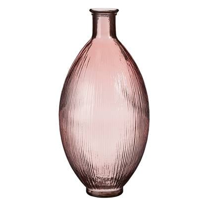 Mica Decorations Firenza Fles Vaas - H59 x Ø29 cm - Licht Roze