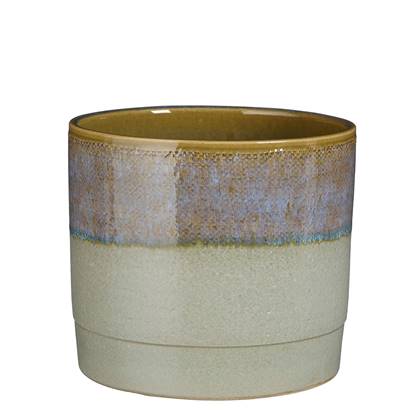 Mica Decorations Olof Bloempot - H20 x Ø22 cm - Donker Blauw