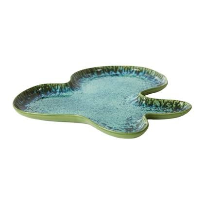 HKliving Shell Serveerbord - Teal Blauw