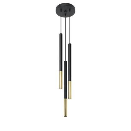 Sollux Hanglamp Mozaica 3 lichts Ø 20 cm goud zwart afbeelding