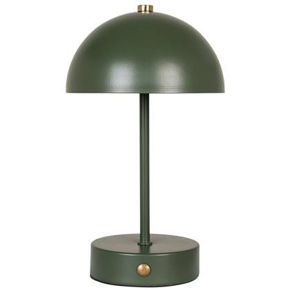House Nordic Holt Groen LED Tafellamp Oplaadbaar